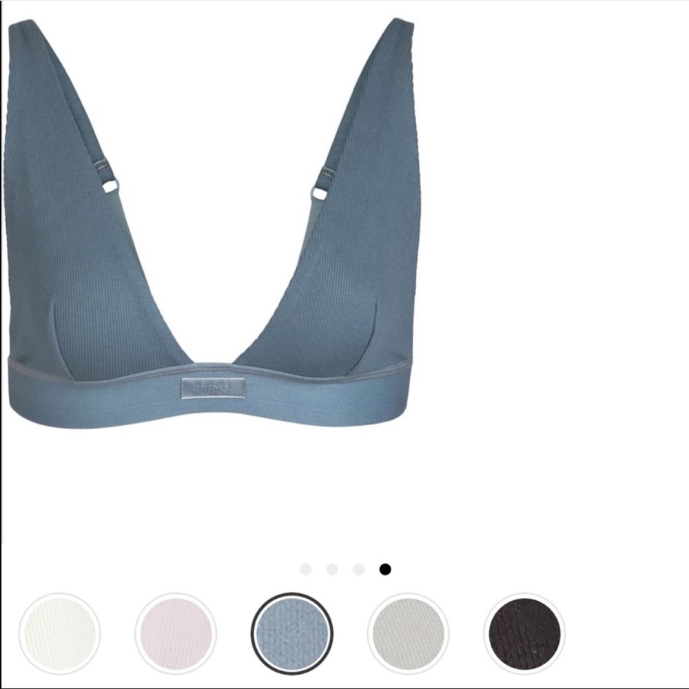 KKW Skims cotton plung bralette